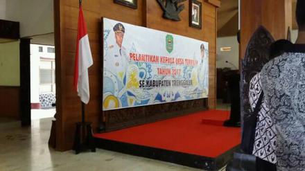 Kades Banaran Terpilih dilantik Bupati Trenggalek